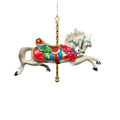 Resin Carousel Assortment Ornament - White Horse