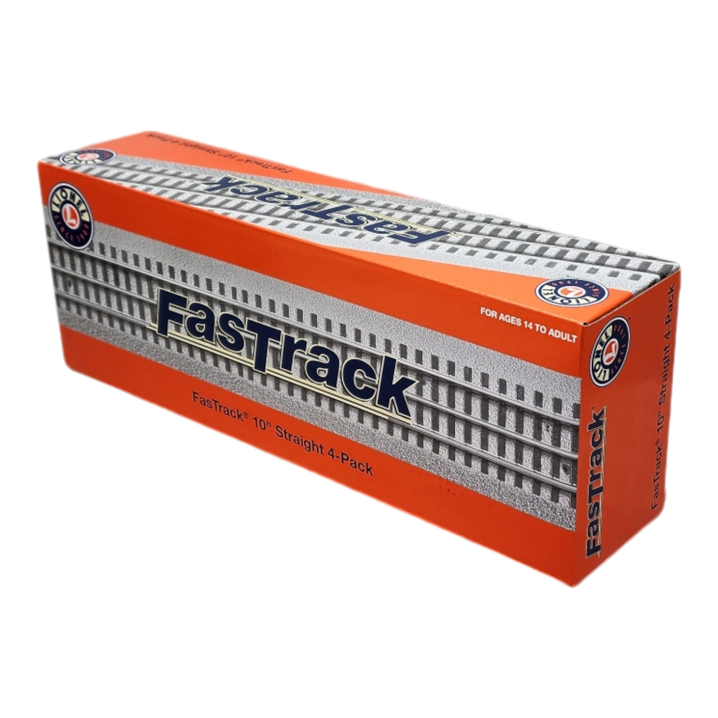 O-Gauge FasTrack 10” Straight - 4 Pack