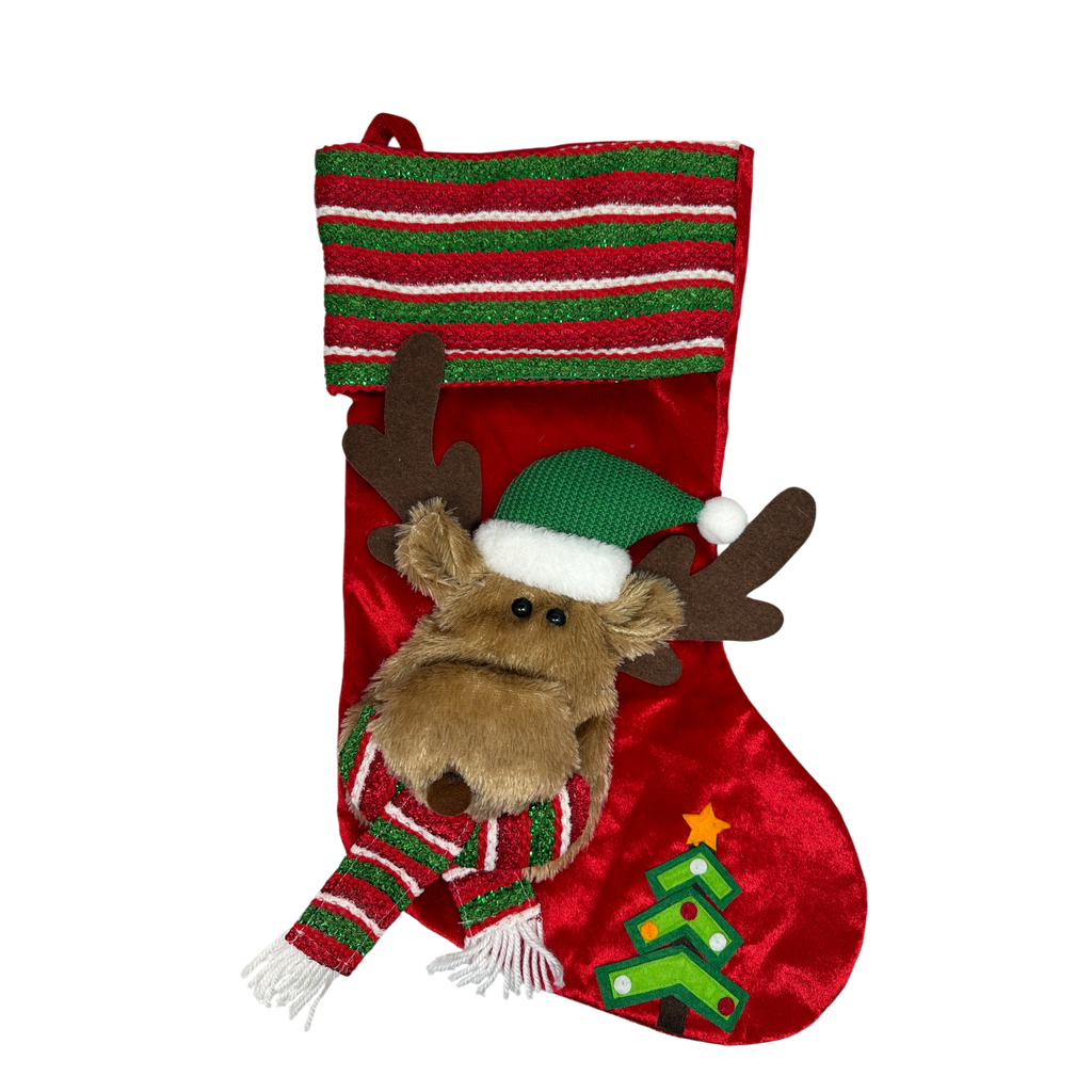 Dash the Reindeer 3D Plush Stocking