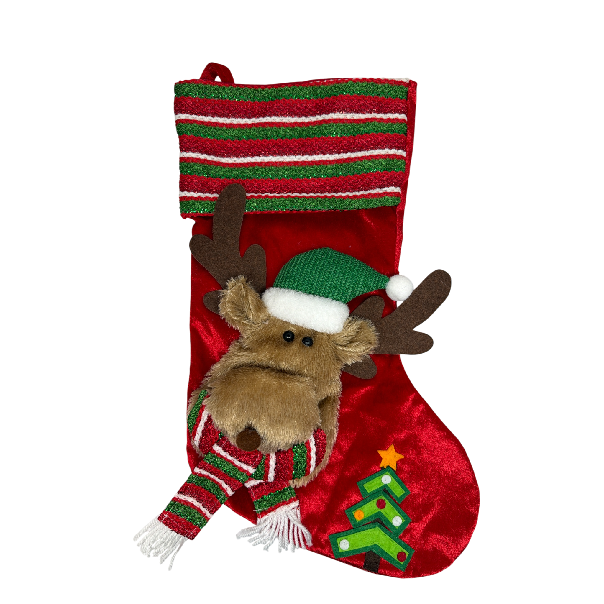 Dash the Reindeer 3D Plush Stocking