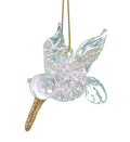 Spunglass Ornament - Gold Humming Bird