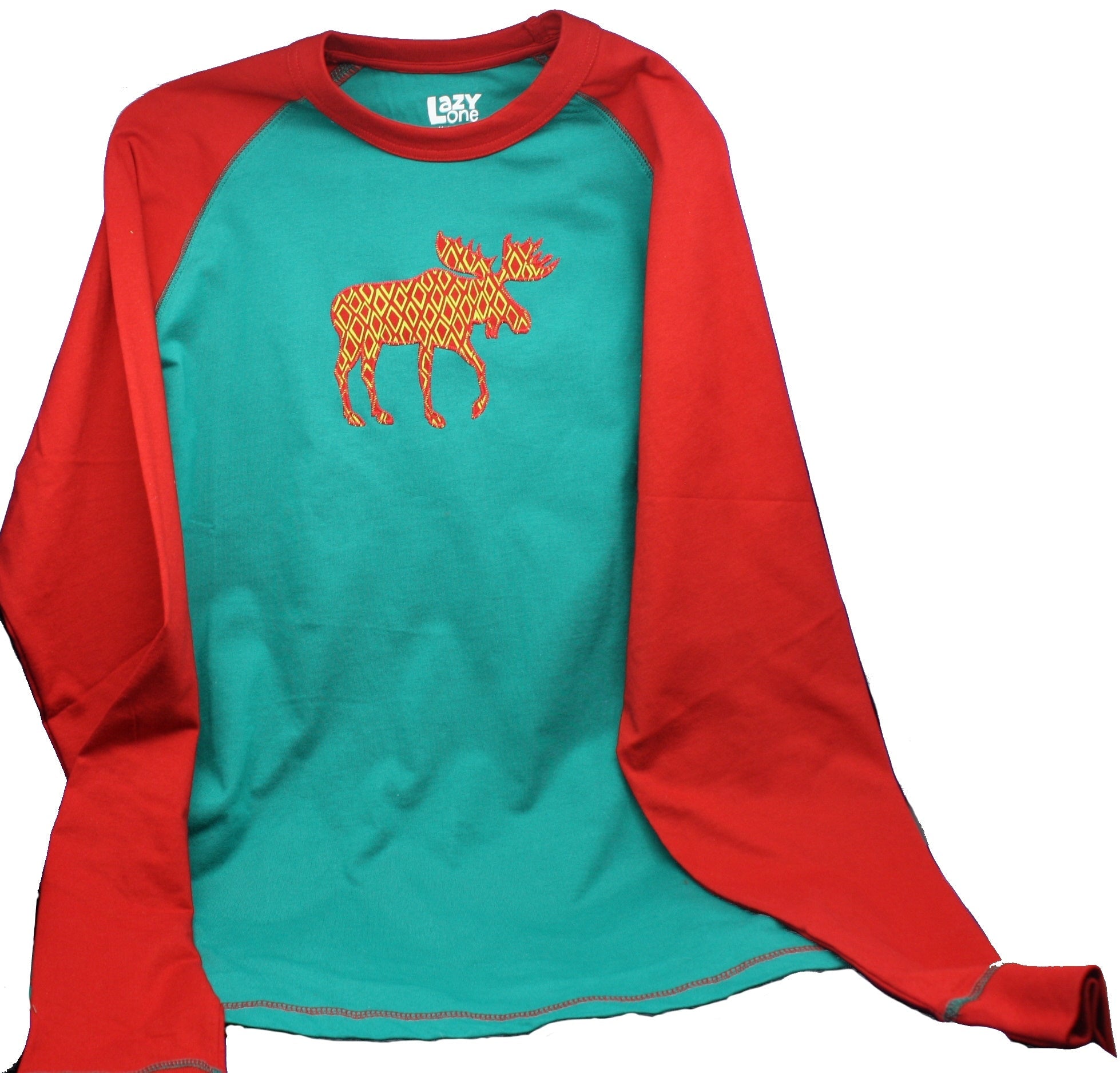 Pattern Moose Long Sleeve Tee - Small