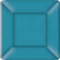 Classic Linen On Ice Blue - Square Paper Salad / Dessert Plate