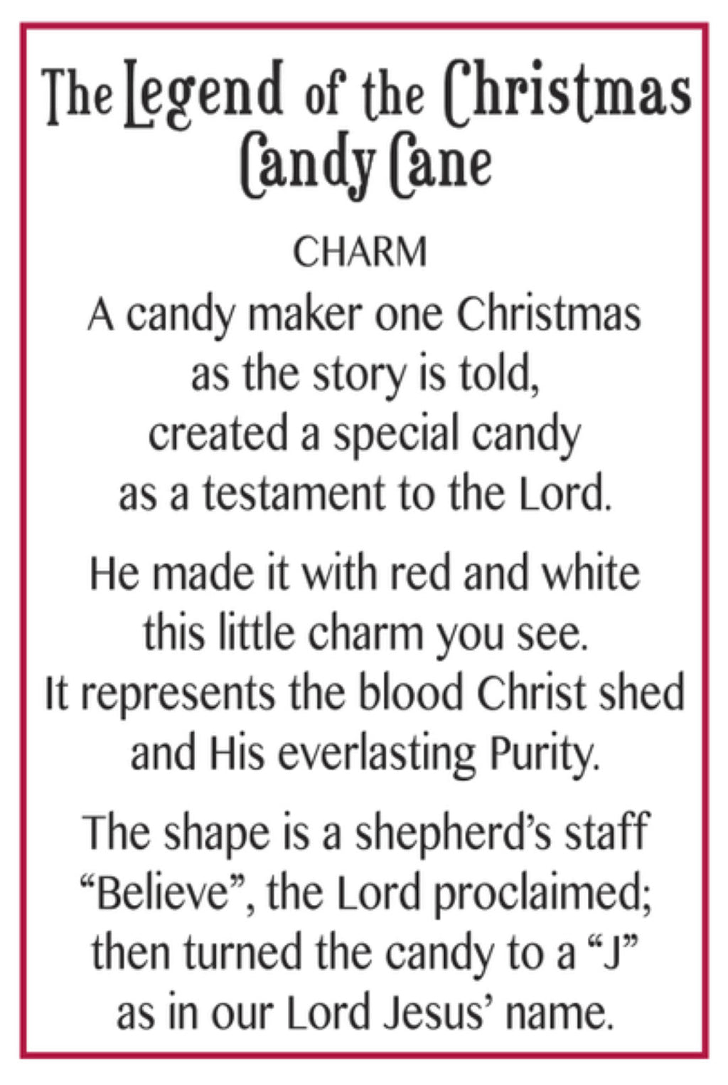 The Legend of the Christmas Candy Cane Charm
