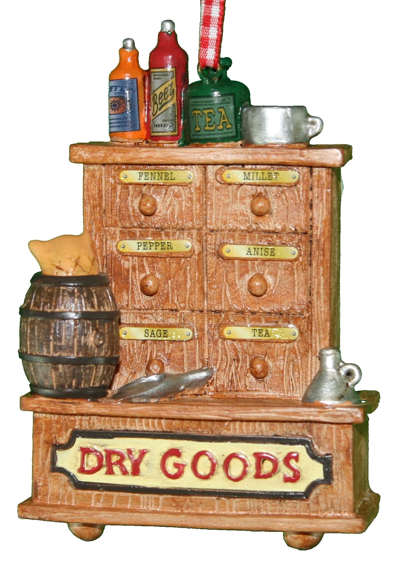 Kurt Adler Country Store Ornament - Dry Goods