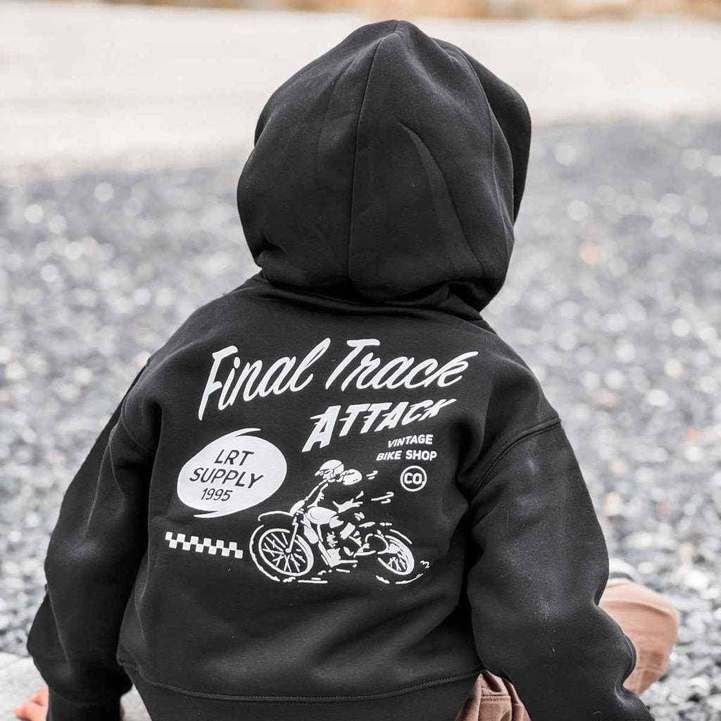 THE FINAL TRACK ATTACK HOODIE - RECYCLED BLACK