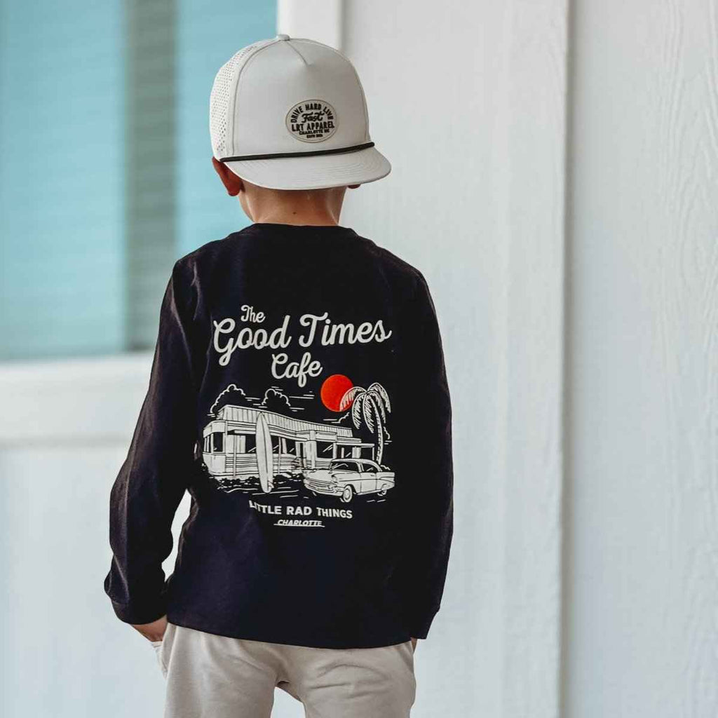 THE GOOD TIMES CAFE LONG SLEEVE - SOLID BLACK