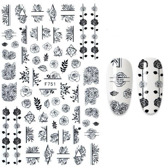 The New 3D Nail Sticker Cool English Letter stickers for nail  Foil Love Heart Design Nails Accessories Fashion Manicure Sticker Stickers Girls Manicure Decoration Nail Art Supplies 3D Self-Adhesive Nail Decals Designer Nail Stickers for Acrylic Nails