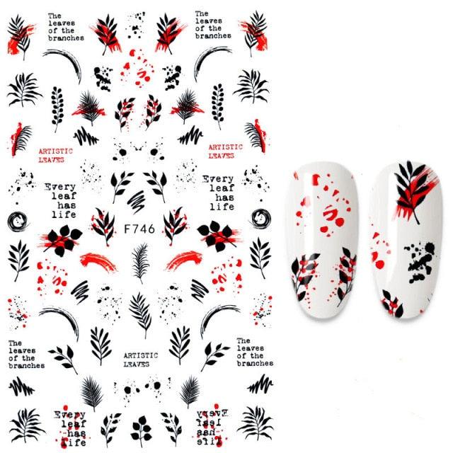 The New 3D Nail Sticker Cool English Letter stickers for nail  Foil Love Heart Design Nails Accessories Fashion Manicure Sticker Stickers Girls Manicure Decoration Nail Art Supplies 3D Self-Adhesive Nail Decals Designer Nail Stickers for Acrylic Nails
