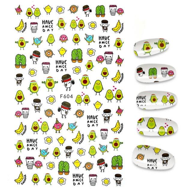 The New 3D Nail Sticker Cool English Letter stickers for nail  Foil Love Heart Design Nails Accessories Fashion Manicure Sticker Stickers Girls Manicure Decoration Nail Art Supplies 3D Self-Adhesive Nail Decals Designer Nail Stickers for Acrylic Nails