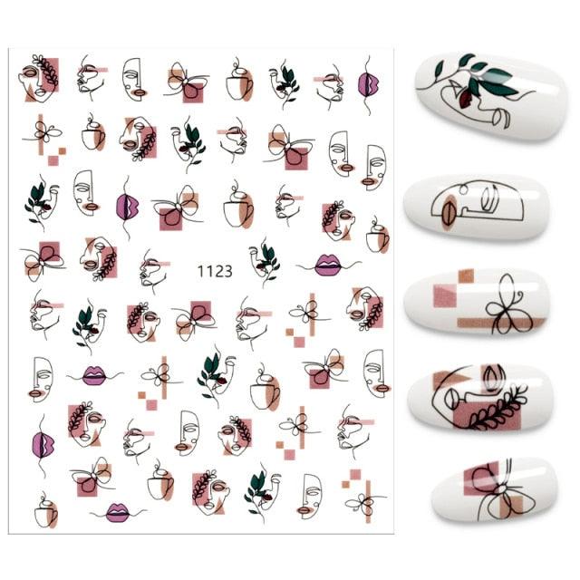 The New 3D Nail Sticker Cool English Letter stickers for nail  Foil Love Heart Design Nails Accessories Fashion Manicure Sticker Stickers Girls Manicure Decoration Nail Art Supplies 3D Self-Adhesive Nail Decals Designer Nail Stickers for Acrylic Nails