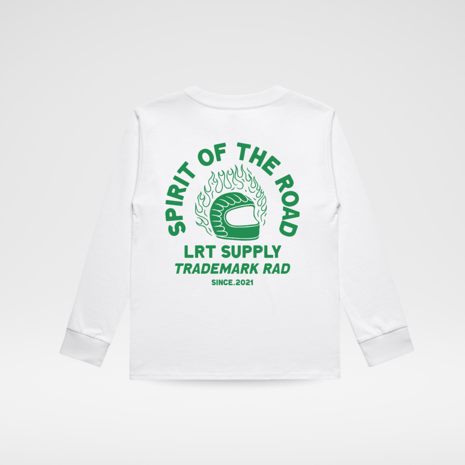 THE SPIRIT RIDER LONG SLEEVE TEE - WHITE