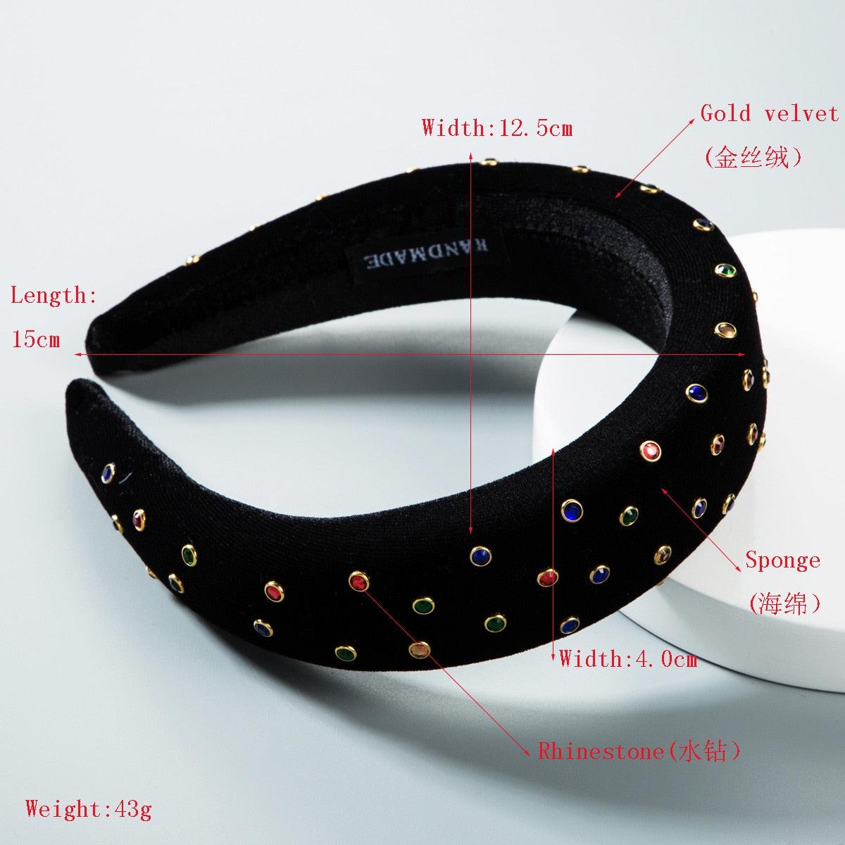 Thicken Padded Hairbands Bezel Turban Women Fashion Western Style New Solid Colors Headbands Girls Accessories Headwear Gorgeous Hair Accessories For Women