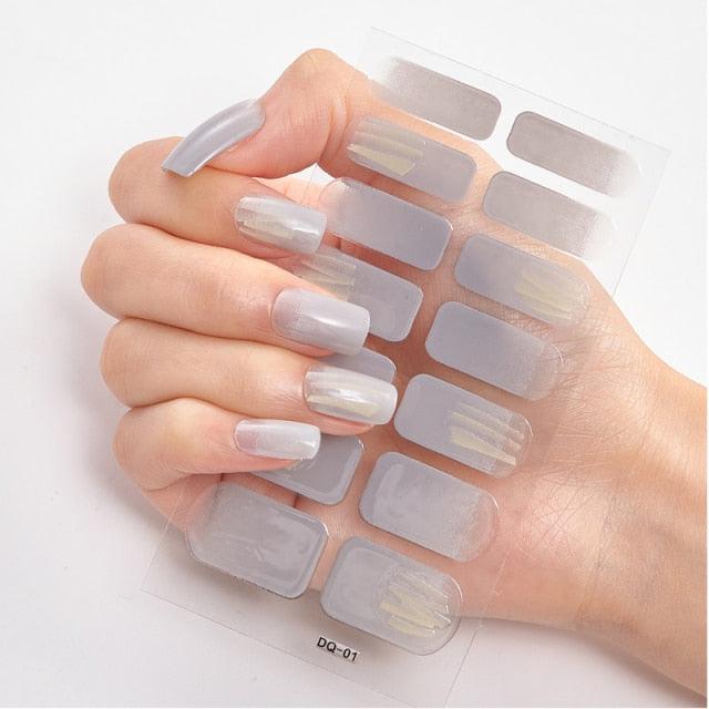 Three Sorts 0f Nail Stickers Full Cover Nail Stickers Nail Strips Self Adhesive Nail Sticker Nails Sticker Designer Tattoos Kids Nails Art Decoration Nail Strips Shiny French Tip Guides Stickers French Nail Stickers Form Fringe Guides for DIY Decoration