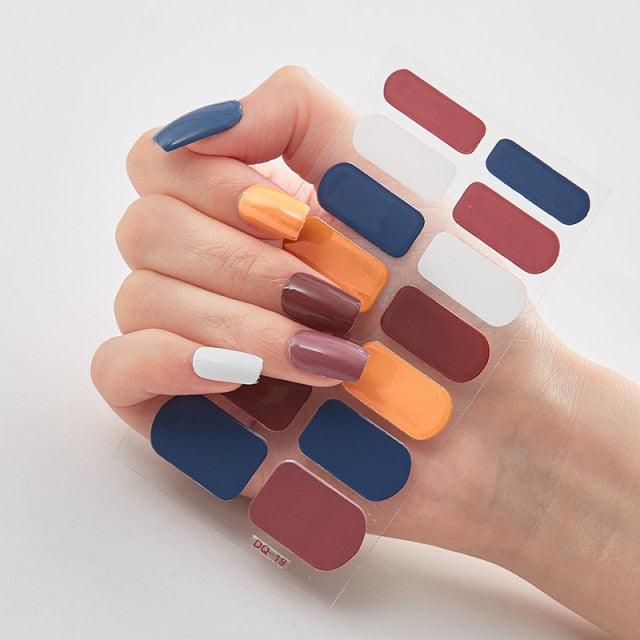 Three Sorts 0f Nail Stickers Full Cover Nail Stickers Nail Strips Self Adhesive Nail Sticker Nails Sticker Designer Tattoos Kids Nails Art Decoration Nail Strips Shiny French Tip Guides Stickers French Nail Stickers Form Fringe Guides for DIY Decoration