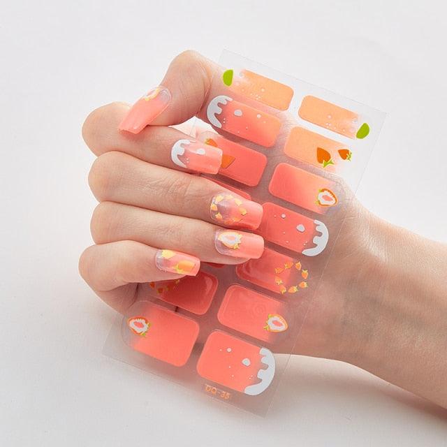Three Sorts 0f Nail Stickers Full Cover Nail Stickers Nail Strips Self Adhesive Nail Sticker Nails Sticker Designer Tattoos Kids Nails Art Decoration Nail Strips Shiny French Tip Guides Stickers French Nail Stickers Form Fringe Guides for DIY Decoration