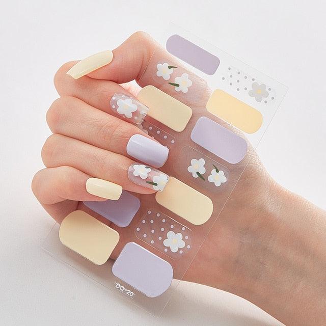 Three Sorts 0f Nail Stickers Full Cover Nail Stickers Nail Strips Self Adhesive Nail Sticker Nails Sticker Designer Tattoos Kids Nails Art Decoration Nail Strips Shiny French Tip Guides Stickers French Nail Stickers Form Fringe Guides for DIY Decoration