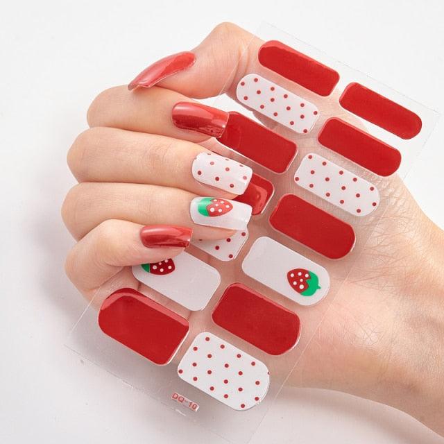 Three Sorts 0f Nail Stickers Full Cover Nail Stickers Nail Strips Self Adhesive Nail Sticker Nails Sticker Designer Tattoos Kids Nails Art Decoration Nail Strips Shiny French Tip Guides Stickers French Nail Stickers Form Fringe Guides for DIY Decoration
