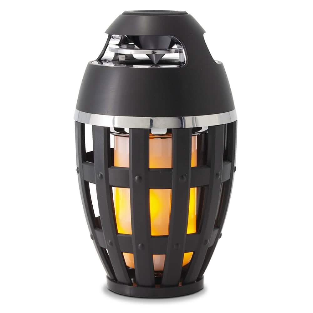 Tiki Torch Wireless Portable Stereo Speaker and Flame Table Lamp