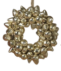Handblown  Gold  Glass Ornament Wreath