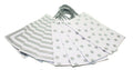 Junior Cub White With Metallic Silver Kraft Gift Bag Set of 8