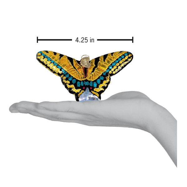 Swallowtail Butterfly Glass Ornament