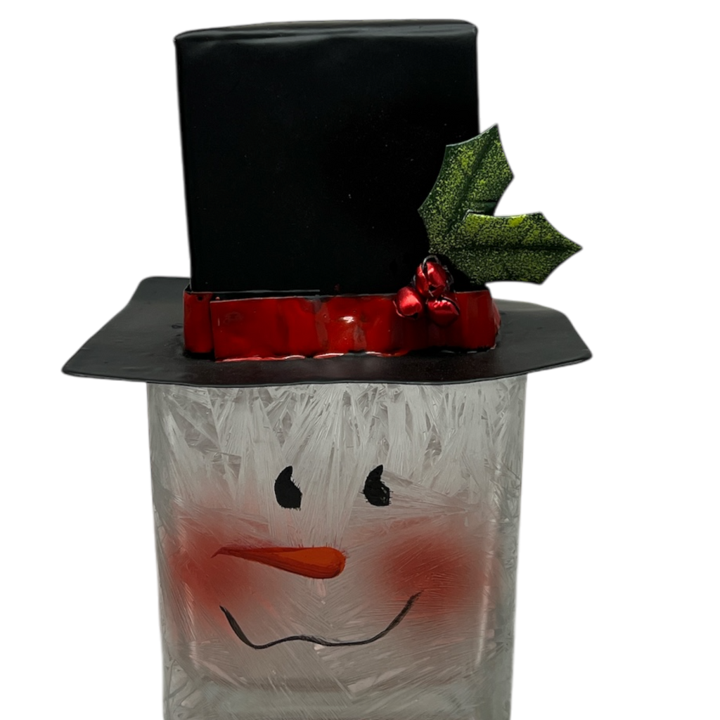Snowman Tealight Candle Holder