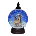 Lighted Spinning Water Globe - Deer in the Forest