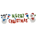 Wide Window Gel Clings - Merry Christmas  Snowman