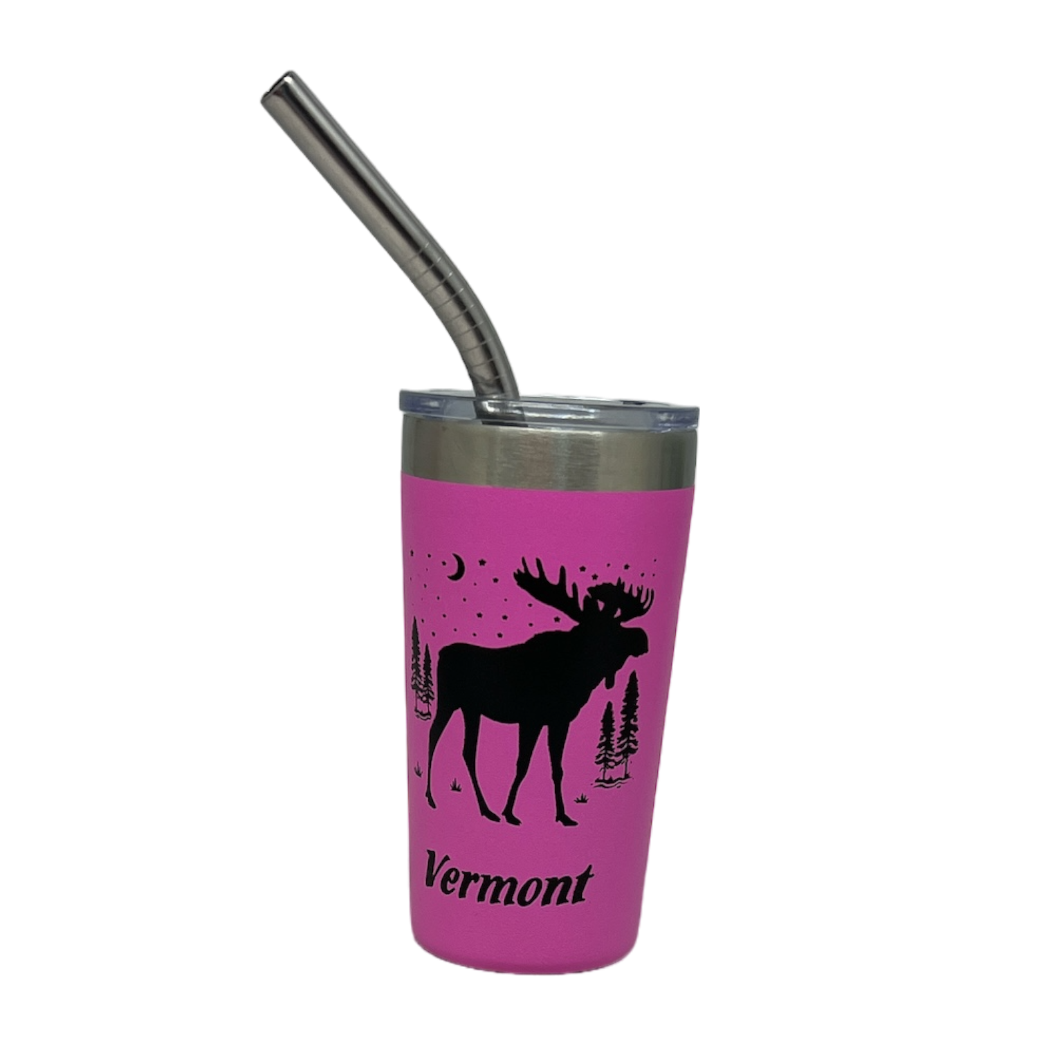 Vermont Moose Stainless Steel 2oz Shooter  - Pink