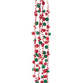 Red and Green Bell Garland - 6 Feet