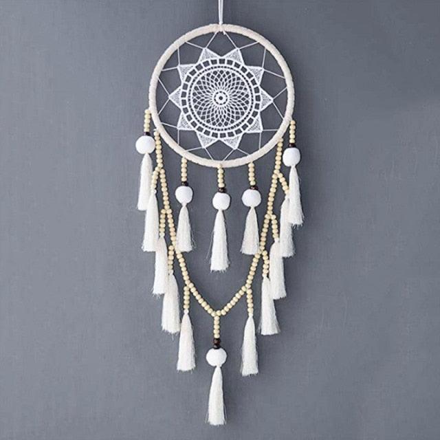 Traditional  Heart Shape Creative Handmade Vintage Dream-catcher Wedding Decoration Wind Chimes Party Feather Room Decor With Feathers Wall & Car Hanging Ornament Heart Shaped For Gift Memorial Photography Festival
