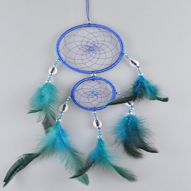 Traditional  Heart Shape Creative Handmade Vintage Dream-catcher Wedding Decoration Wind Chimes Party Feather Room Decor With Feathers Wall & Car Hanging Ornament Heart Shaped For Gift Memorial Photography Festival