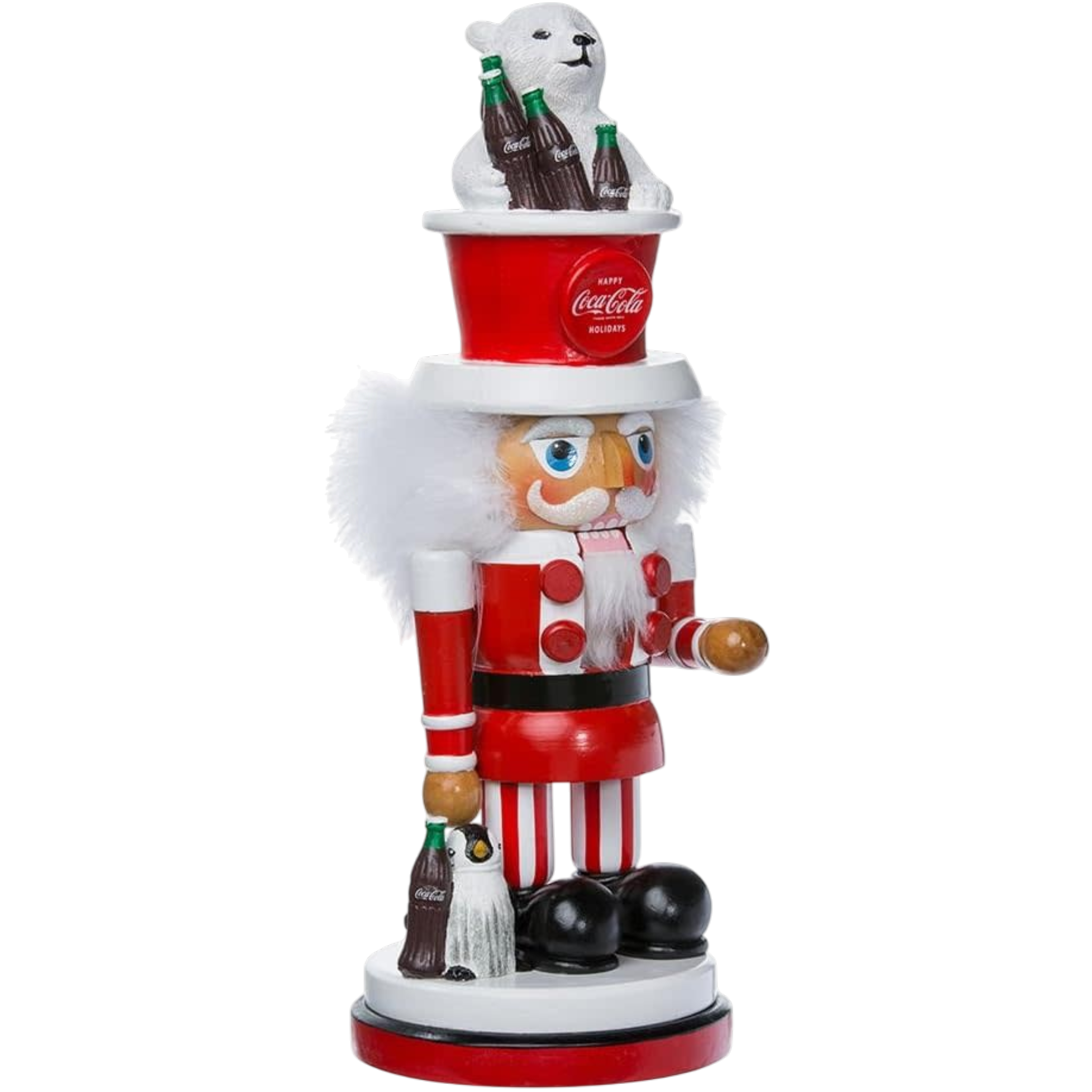 15 inch Coke Nutcracker With Polar Bear