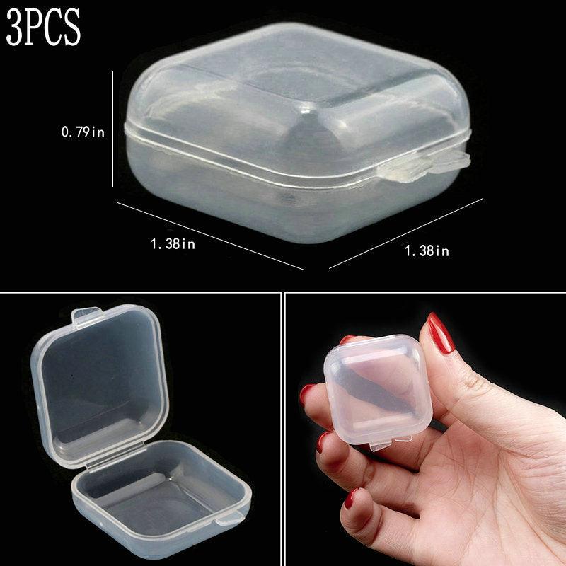 Transparent Plastic Storage Jewelry Box Compartment Adjustable Container For Beads Earring Box For Jewelry Rectangle Box Case Storage Container for Jewelry Beads Earring