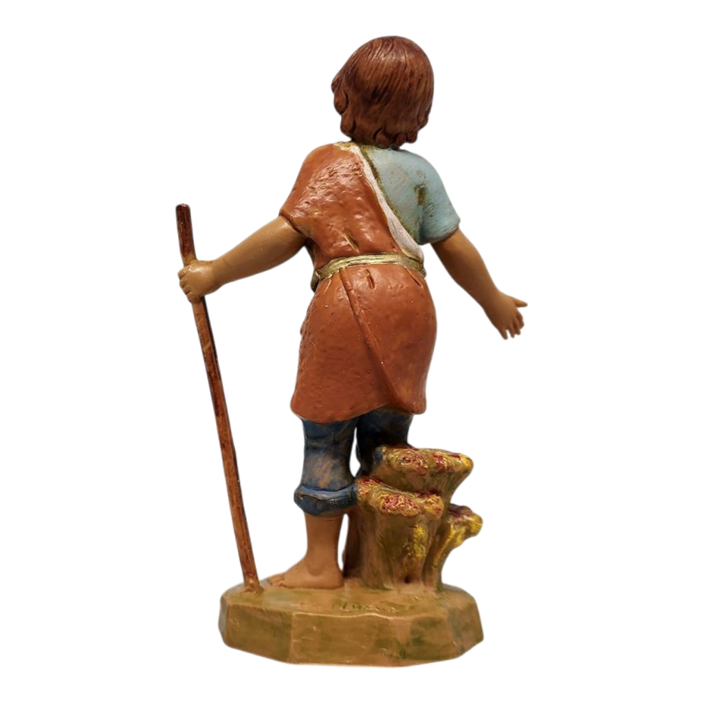 Savio - Boy Shepherd - 5 Inch Scale Nativity Figurine
