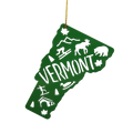 Cutout Metal Vermont Ornament