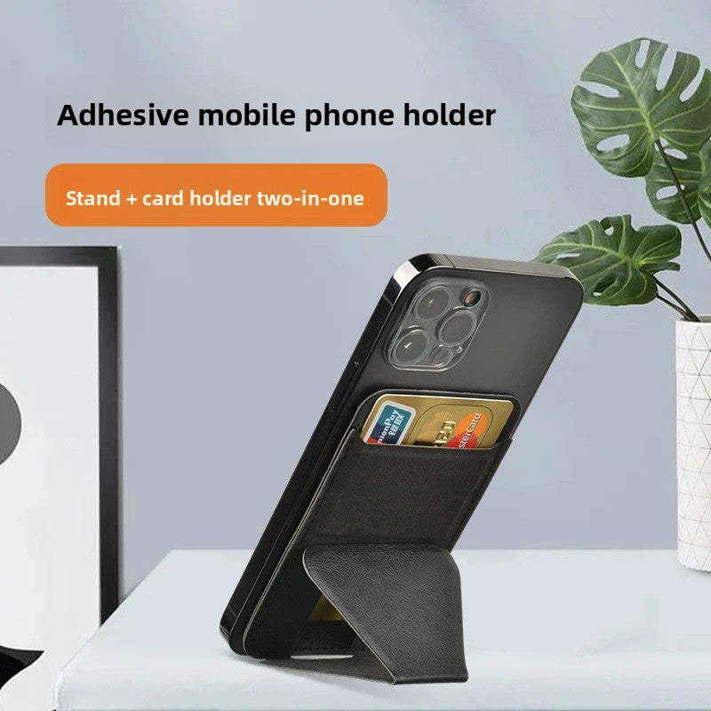 Magnetic Wallet Stand Compatible with iPhone 17/16/15/14/13/12 Series, Angle Adjustment & Magsafe Compatible  Phone Stand