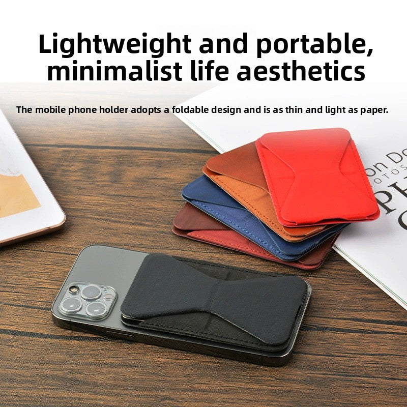 Magnetic Wallet Stand Compatible with iPhone 17/16/15/14/13/12 Series, Angle Adjustment & Magsafe Compatible  Phone Stand