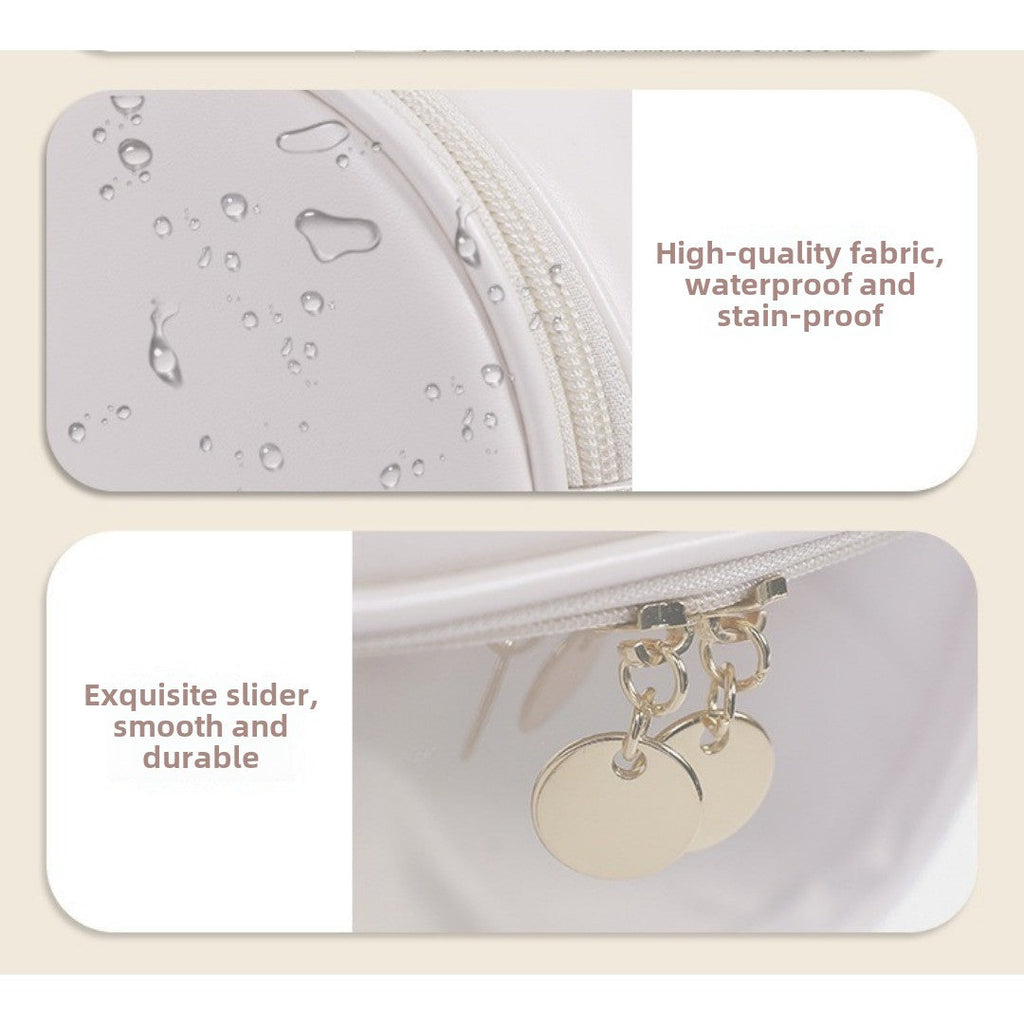 Visible portable cosmetic bag, large capacity portable cosmetic storage bag, multi-functional waterproof toilet bag, travel makeup bag, transparent makeup purse,