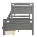 Twin over Full Bunk Bed with 2 Storage Drawers