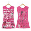 Two Sided Jewelry Organizer - Color: Pink