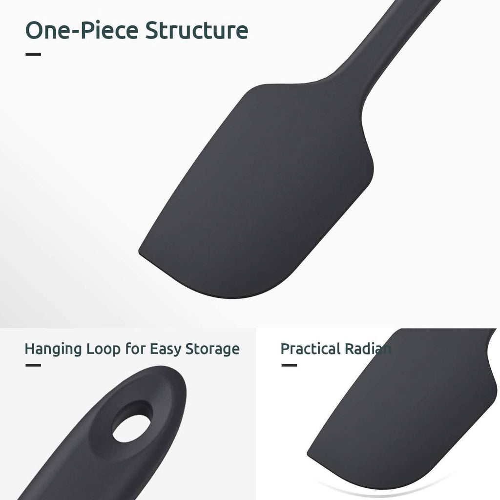 U-Taste Silicone Spatula Set with 480 Degrees Fahrenheit Heat Resistant
