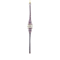 Amethyst Spiral Icicle Ornament
