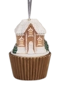 Lighted Gingerbread House Ornament - Victorian