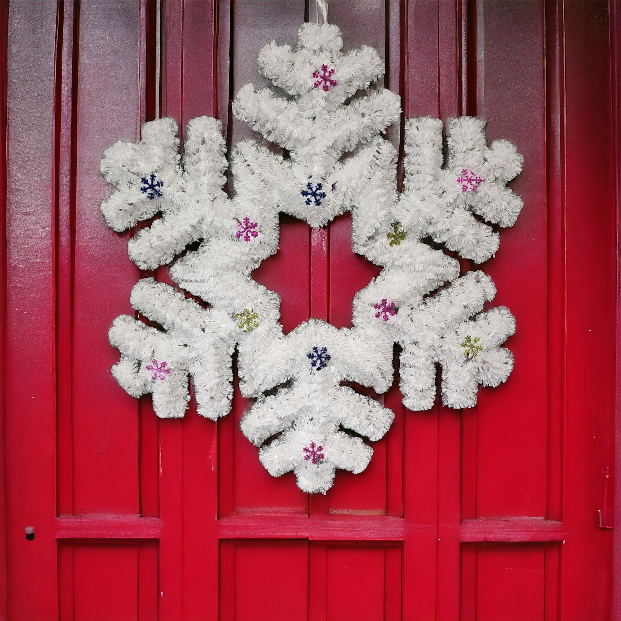 Garland Tinsel Snowflake  Wall Hanging