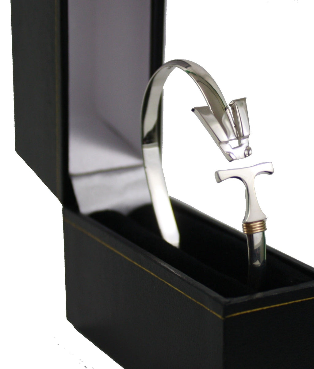 Vermont  Hook Bracelet Silver - 5mm Band - 7.5 Inch
