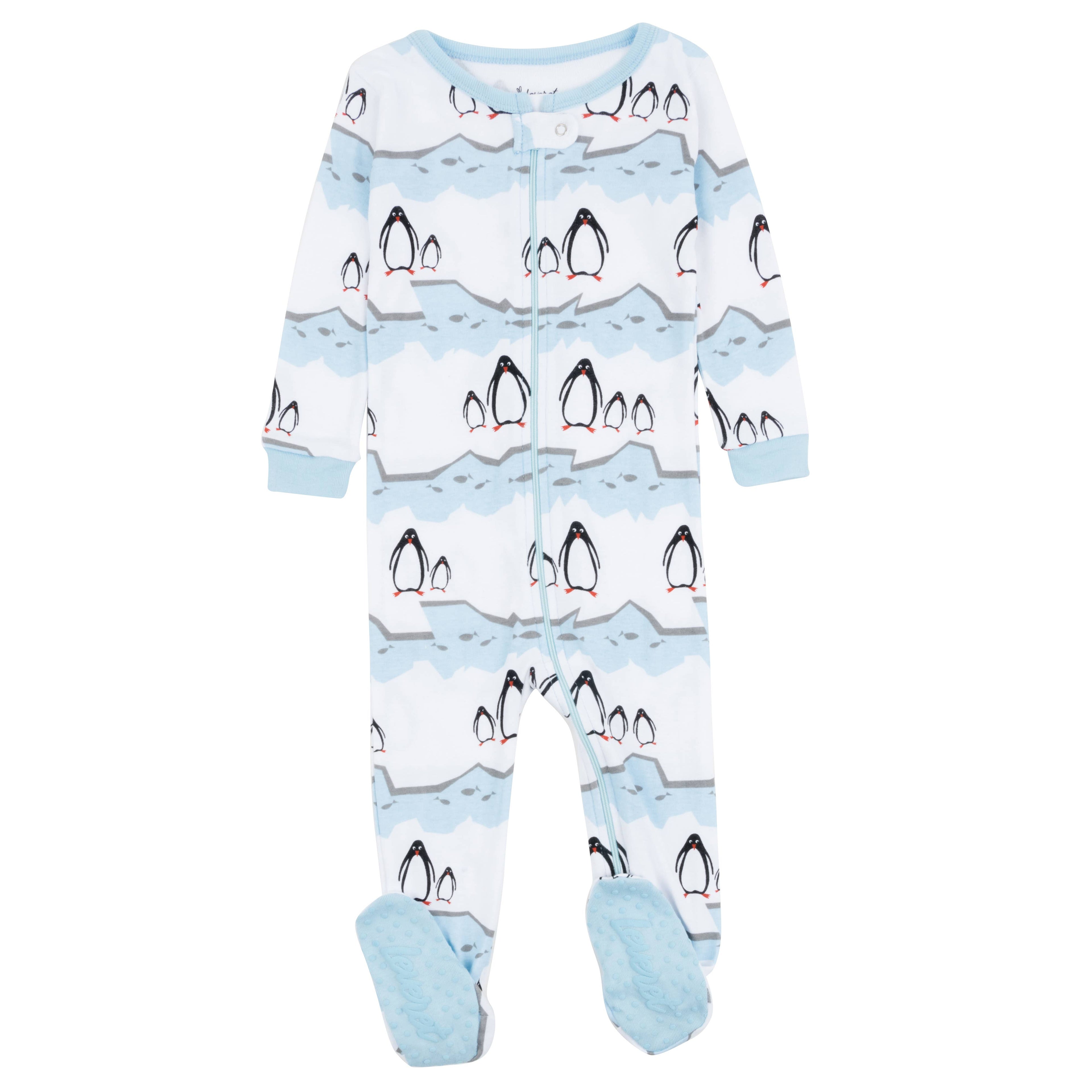 Kids Footed Cotton Pajama Penguin  -