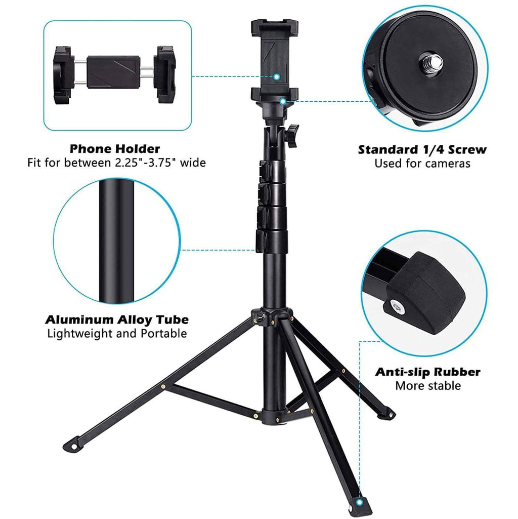 UBeesize 51" Extendable Tripod Stand with Bluetooth Remote
