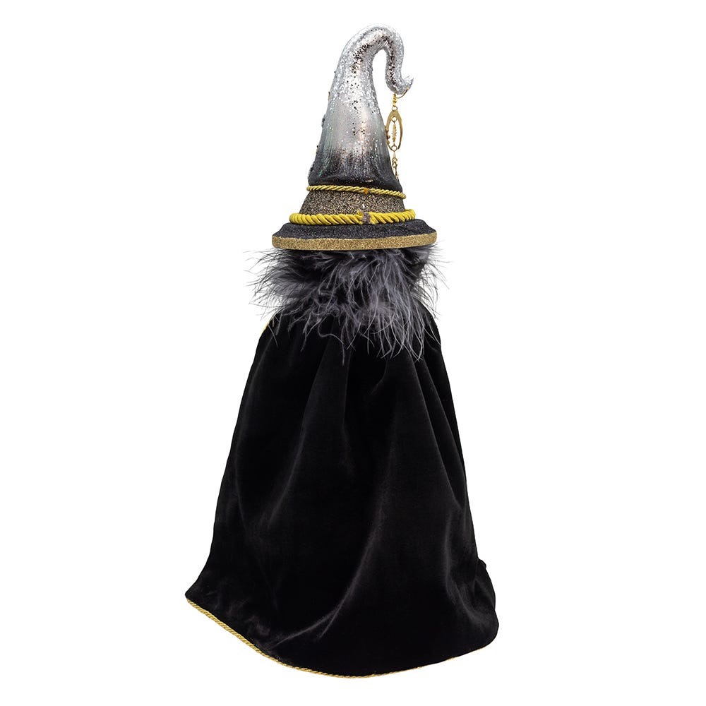 Black And Gold Wizard Nutcracker - 18 Inch